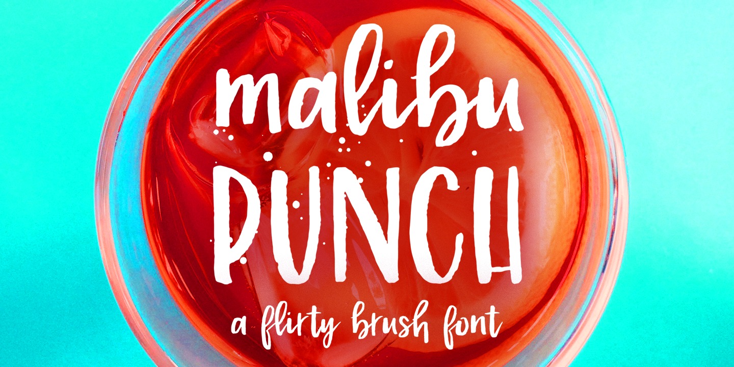 Przykładowa czcionka Malibu Punch #10